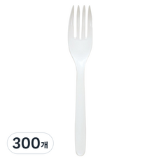 생활을그리다 포크 화이트 16cm, 300개입, 1개