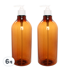 DN 1000 容器 1L + 按壓瓶, 6個