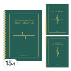 YOUNG ART Newtro 4格數學練習簿, 金色 + 綠色, 15個