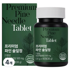 이롭핏 프리미엄 파인 솔잎정 36g, 4개, 60정