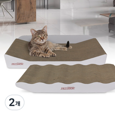 펫츠몬 고양이 핸드메이드 쇼파 스크래쳐 2종세트, 화이트, 2개