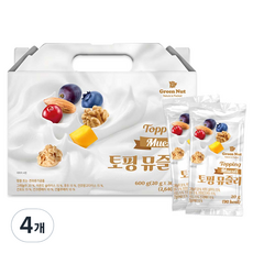 그린너트 토핑 뮤즐리 시리얼, 600g, 4개