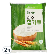 풀스키친 순수 밀가루 중력분 1등급, 3kg, 2개
