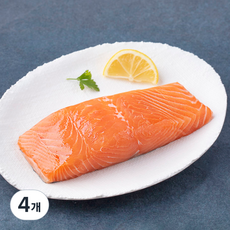 모위 스코틀랜드산 생연어 스테이크 (냉장), 4개, 250g