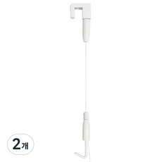 層架國度 7型掛勾 小型, 白色, 2個