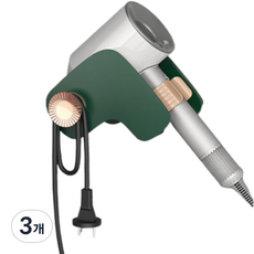 Vacogel 吹風機免打孔黏貼式支架, 3個, 綠色