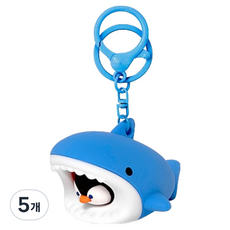 iiGEN 까꿍 상어 말랑이 인형 키링 펭귄, 5개