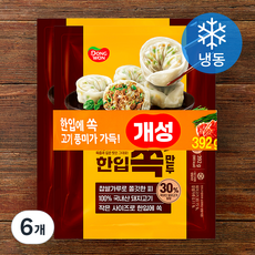 동원 개성 한입쏙만두 (냉동), 392g, 6개