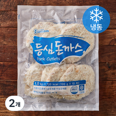 상신 돼지고기 등심돈까스 10개입 (냉동), 1kg, 2개