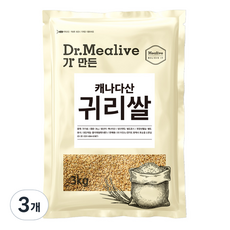 밀리브 귀리쌀, 3kg, 3개