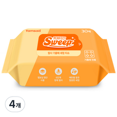 Tamsaa 油汙清潔濕紙巾 30入, 4個