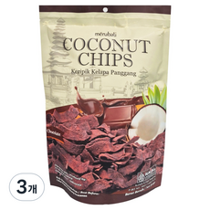 Merubali 椰子脆片 巧克力口味, 50g, 3個