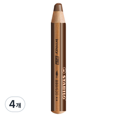 STABILO 思筆樂 Woody 3合1 10色鉛筆 630 棕色, 4個, 1色