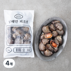 남해안 피조개, 1kg, 4개