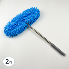 로프트마켓 높이조절 실링팬 먼지털이, 블루, 2개