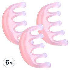 ELIV 每日頭皮按摩器, 粉紅章魚刮痧, 6個