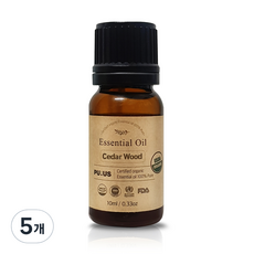 퓨어스 유기농 씨더우드, 10ml, 5개