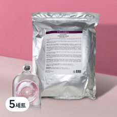 셀라벨 콜라겐 모델링 마스크 1kg + 고무볼 + 스파출라 세트, 5세트