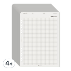 플레픽 업다운 인덱스 플래너 그리드 내추럴, 30매, 4개