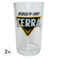 테라맥주 전용 잔, 2개