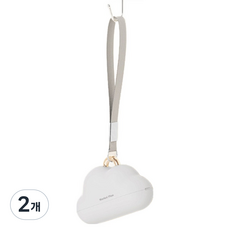 OURWORKS Market Plan 雲朵便攜式可水洗半永久除塵滾輪 白色, 2個