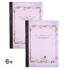 아이씨엘디자인 2026 해빗트래커 먼슬리플래너, 빈티지 라벤다, 6개