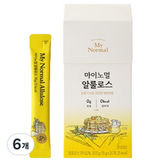 마이노멀 저당 저칼로리 Zero 알룰로스 스틱 20p, 300g, 6개