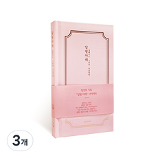 아이씨엘디자인 양장 일상기록 달빛아래 일기장 ver 2, 달빛(핑크), 3개
