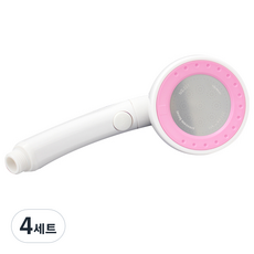 목돌림 샤워기헤드 핑크 + 고무링 세트, 4세트