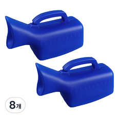 안이네 여성용 소변통 1L, 블루, 8개