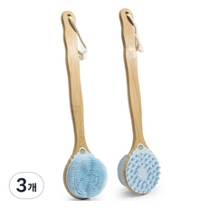 Taminayo 便利身體刷, 3個, 1入, 天藍色