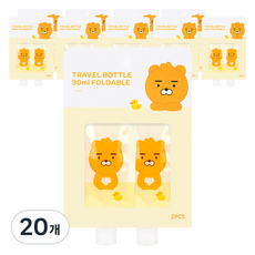 Icons Little Friends 旅行用軟管瓶 90ml 2入, 20個, 小萊恩