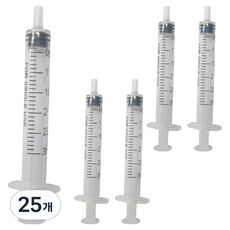 헬스퍼스트 다용도 주사기 3ml, 25개