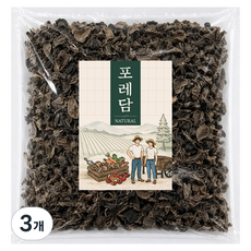 포레담 건조 흑목이버섯, 3개, 400g
