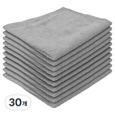 沃爾德克林 高級經編超細纖維抹布 灰色, 30個