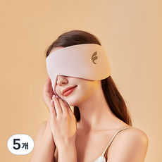 THEIA 溫涼雙感遮光睡眠眼罩 寬版 粉紅色, 5個