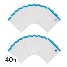 BRUNO 진공 지퍼백 대 30 x 34 cm BVS-2128BL, 40개, 대(L)