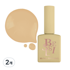 BESSIE BitterSweet系列指甲油, S18 Custard Cream, 11ml, 2瓶
