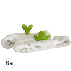 선인장 + 새싹 세안 밴드, 혼합색상, 6개