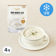 포케올데이 저당 양송이 스프 (냉동), 250g, 4개