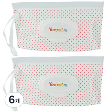 Yecomam 純棉紙巾專用分裝袋, 6個, 混色