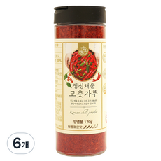채운 국산 고춧가루 보통매운맛, 120g, 6개