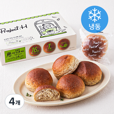 프로젝트H 프로틴 저당 모닝빵 테프 (냉동), 29g, 6개입, 4개