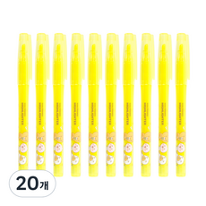 KAKAO FRIENDS 螢光筆, 20個, 黃色