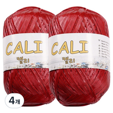 CheongsongTteugaesil Kelly 編織線, 4個, 深紅色