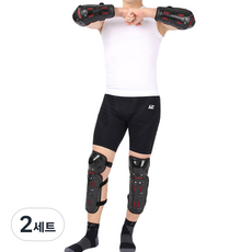 機車騎行用膝蓋手肘護套, 混色, 2套