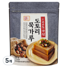 친정엄마 국산 도토리묵 가루, 200g, 5개