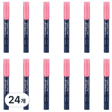 DONG-A Jet Stick 固體螢光筆 橢圓形, 粉紅色(F16), 24個