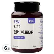 리틀포우 강아지 텐바이트 영양간식, 120g, 6개, BP 지리산흑돼지