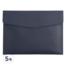 東亞PMS A4文件夾 軟皮手拿包, 5個, 海軍藍